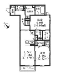 グランディール白鳥の物件間取画像